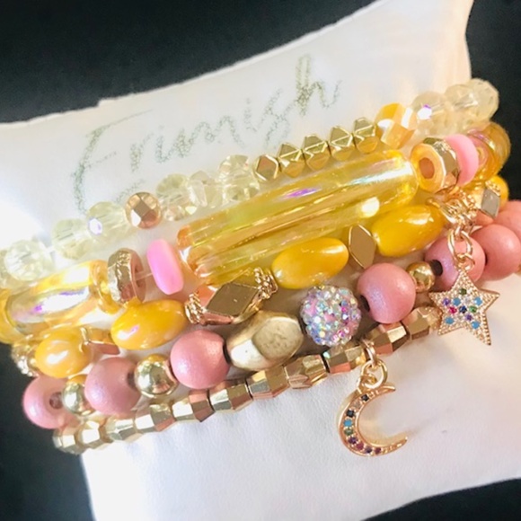 ERIMISH BRACELETS ⭐️New SUMMER ARRIVAL SUNNY GALAXY CHARM SPECIALTY STACK ⭐️ NWT - Picture 7 of 13